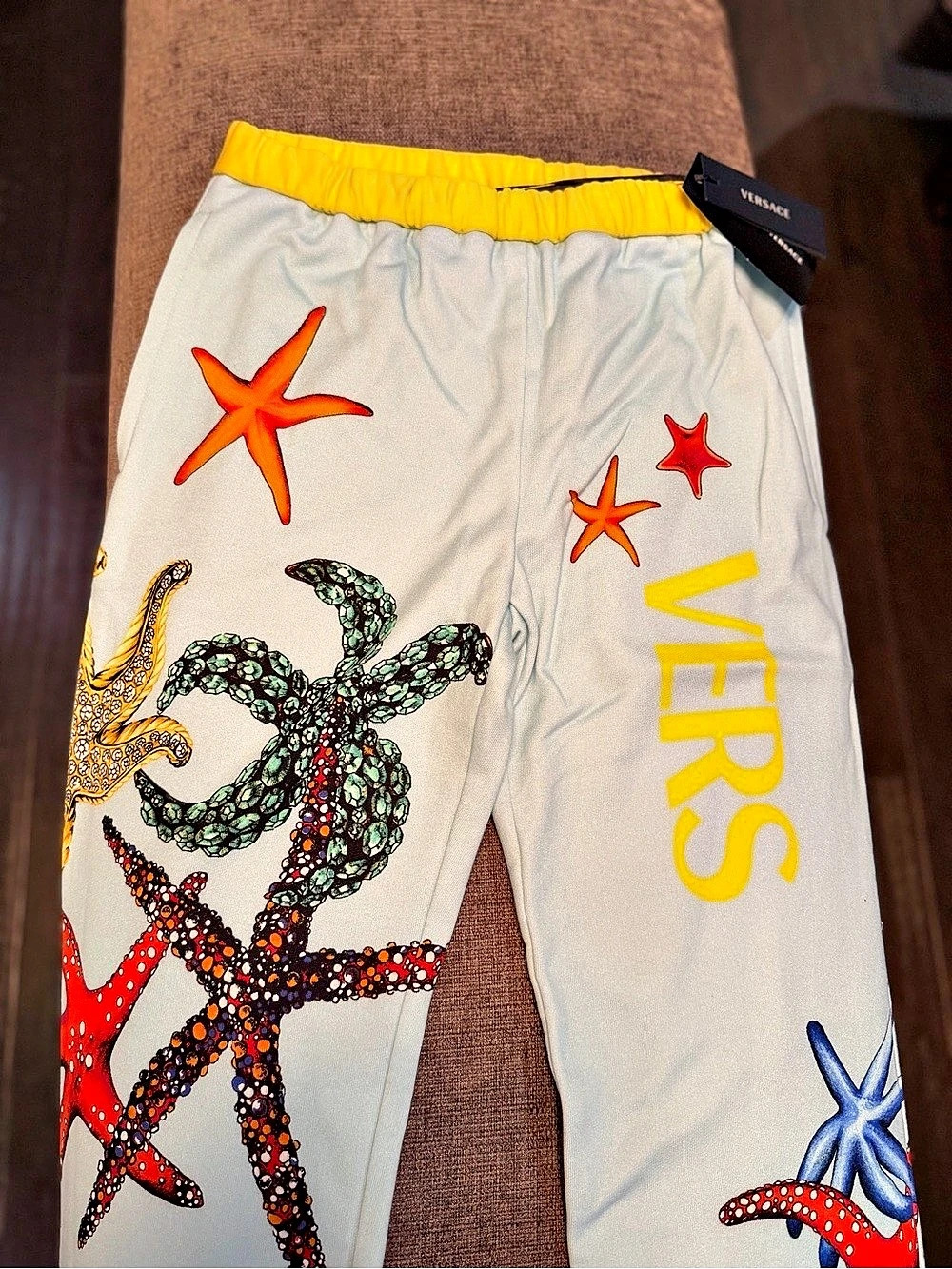 Versace Trésor de la Mer Starfish Print Pants Shorts